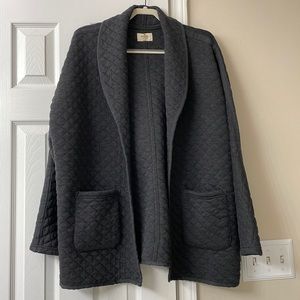 Marine Layer XL Charcoal Quilted Blazer
